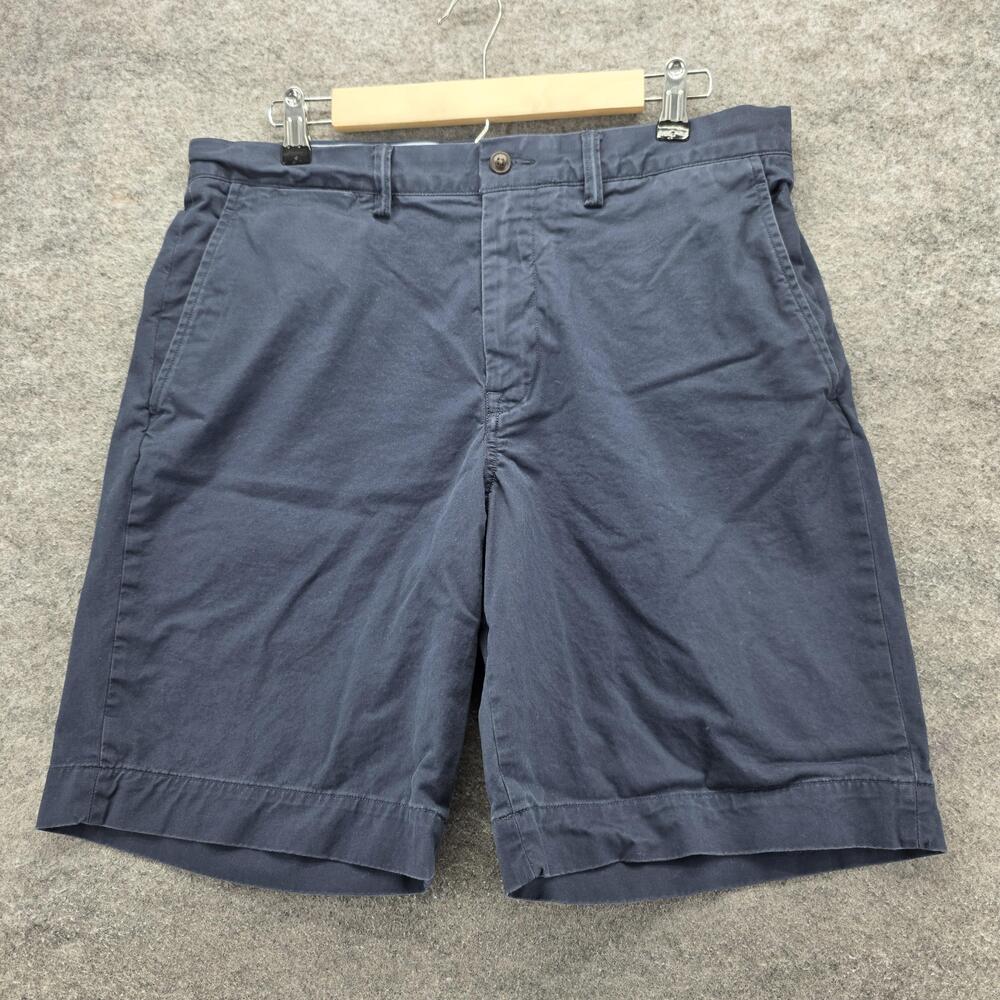 POLO Ralph Lauren Shorts Mens 33 Blue Polo Chino Stretch Classic Fit Flat Front